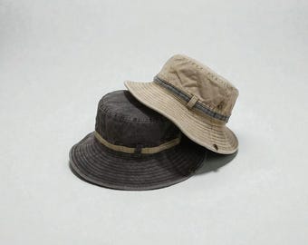 Cotton Bucket Hat | Unisex Solid Color Outdoor Cap