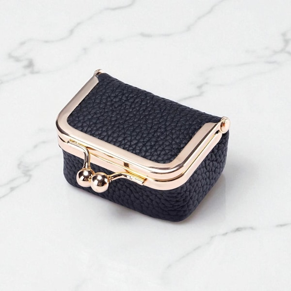 Mini Kiss-Lock-portemonnee | Compacte sieradenreisetui