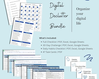 Digital Declutter Bundle | Organize Your Digital Life with Ease