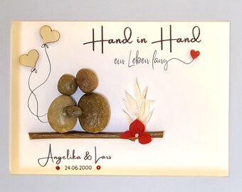 Personalized wedding gift | Stone picture of bride and groom | Lighted pebble picture | Gift for weddings | Anniversary | Engagement and more