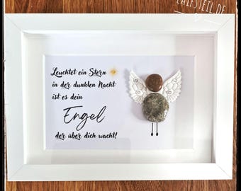 A fantastic gift idea: a 3D handmade and personalized "Angel" stone sculpture. Unique piece, perfect for birthdays, friends, Valentine's Day, and with optional lighting!