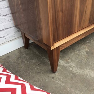 Dumont Armoire Solid Walnut Mid Century Modern Inspired image 5