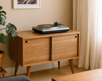 Eiden Record Storage Cabinet - Mid Century Modern Inspired