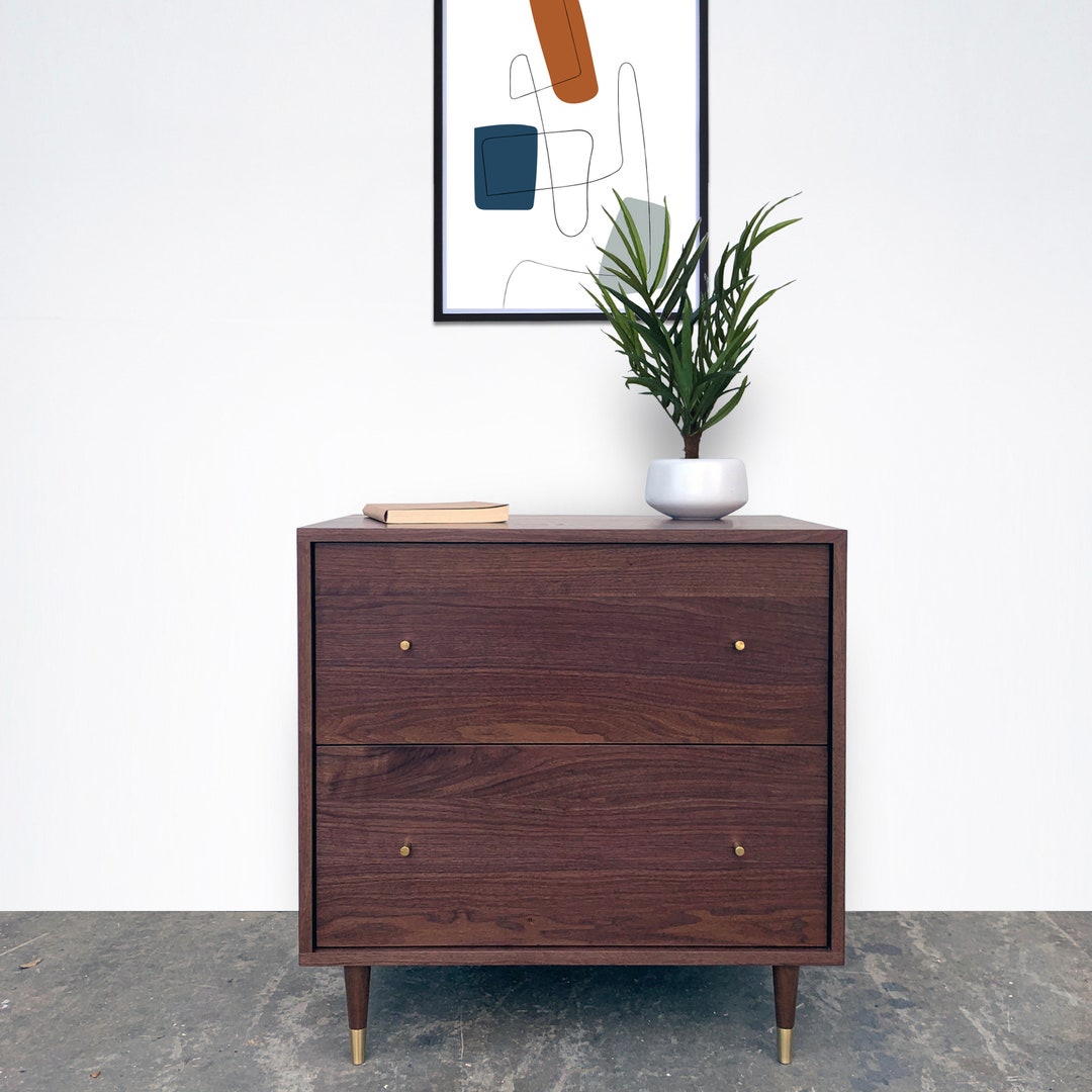 File Cabinet Mid Century Modern Inspired Etsy