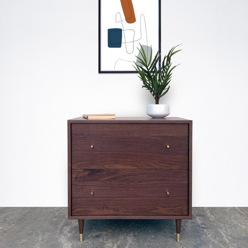 File Cabinet Mid Century Modern Inspired image 1