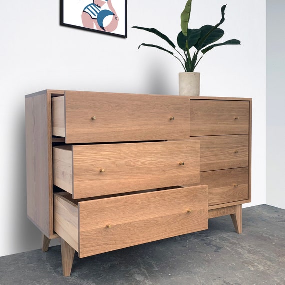 bronx modern solid wood dresser George Oliver Tigner 4 - Drawer Dresser & Reviews