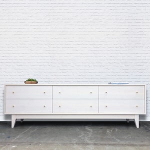 Dumont Dresser - Solid Maple - White Wash Finish