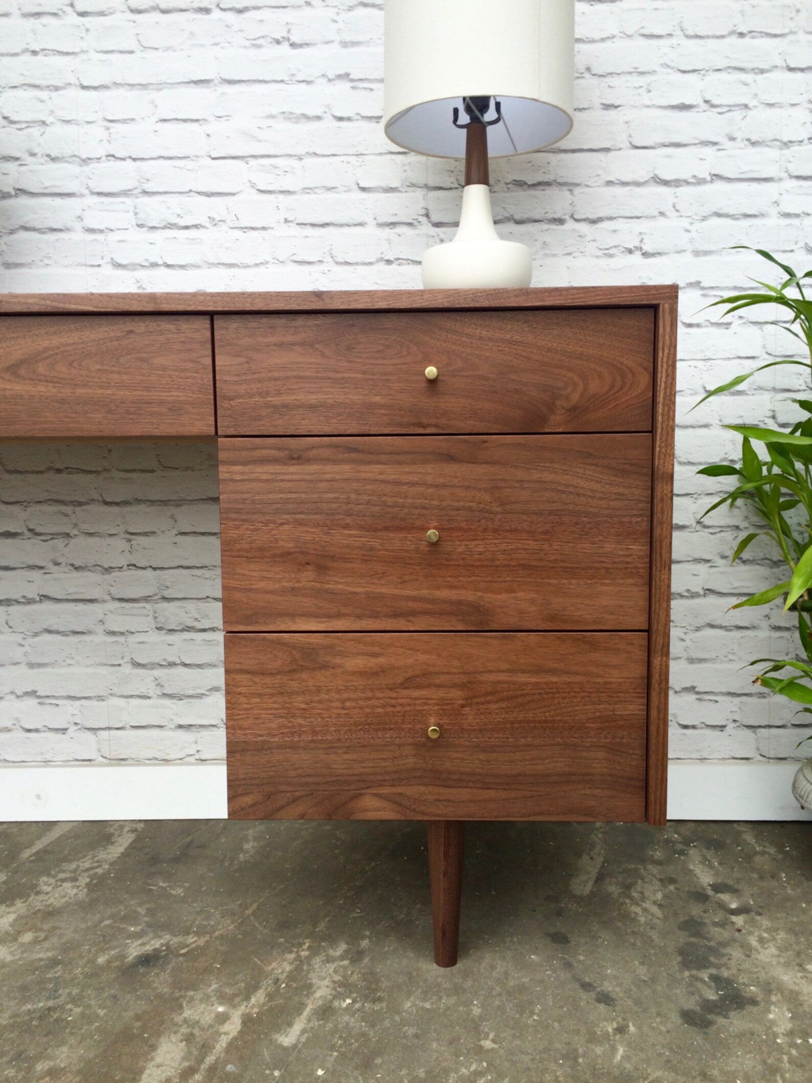 April Desk - Solid Walnut - Etsy