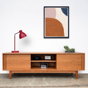 Kasse Credenza / Media Console - 75" - Solid Cherry - Clear Finish