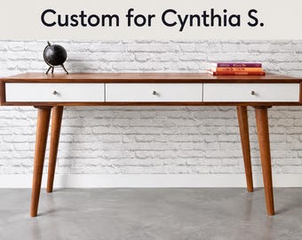 Custom Bloom Desk for Cynthia S. - Solid Maple - 60 inches