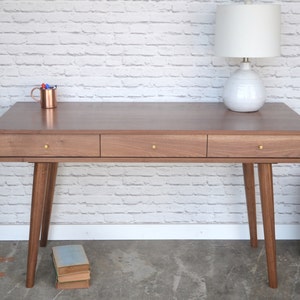 Bloom Desk / Console Table in Solid Walnut image 2