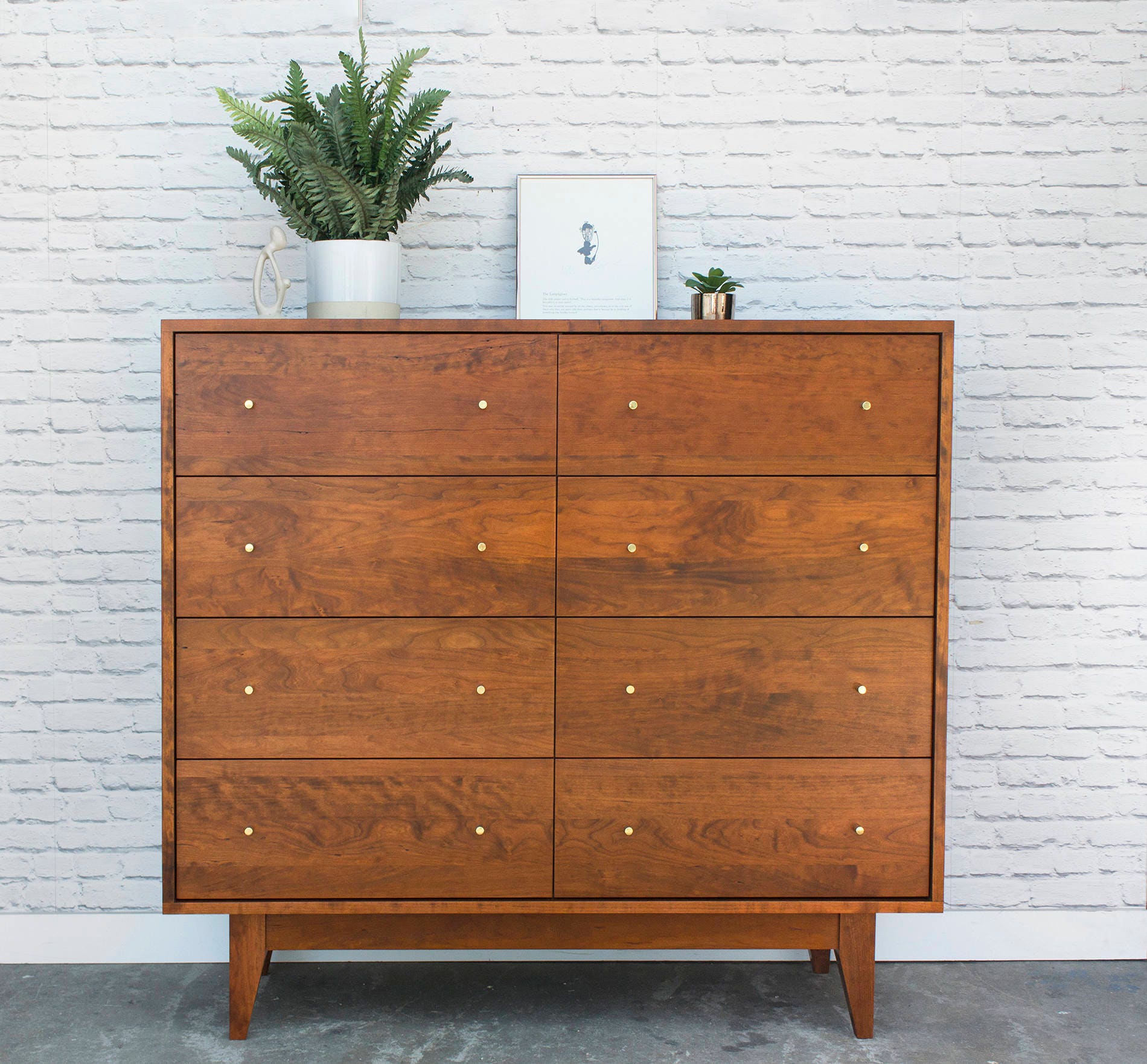 Dumont Dresser Solid Cherry Antique Cherry Finish Mid Etsy