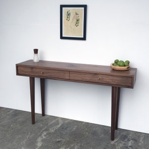 Solid Walnut Console Table