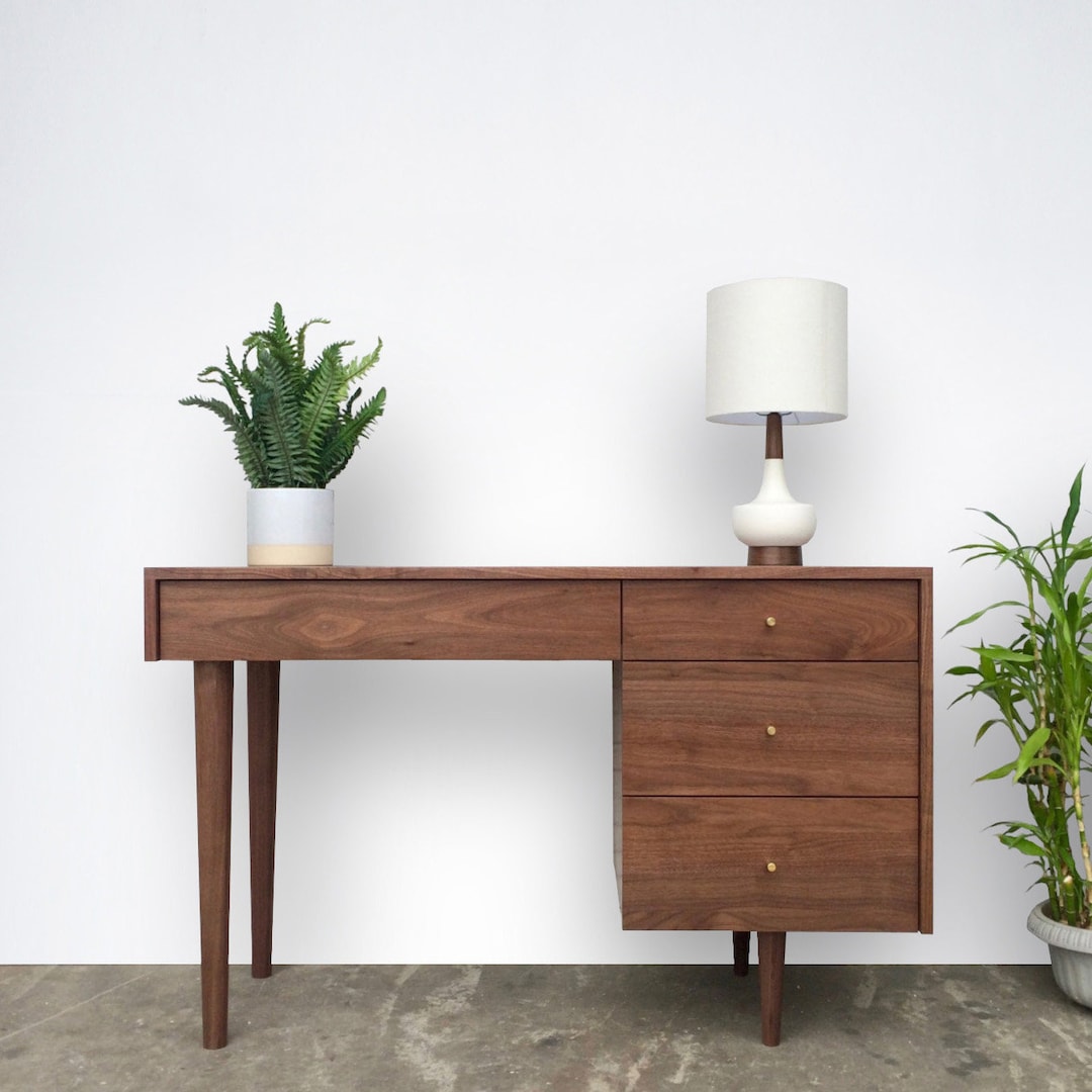 April Desk - Solid Walnut - Etsy