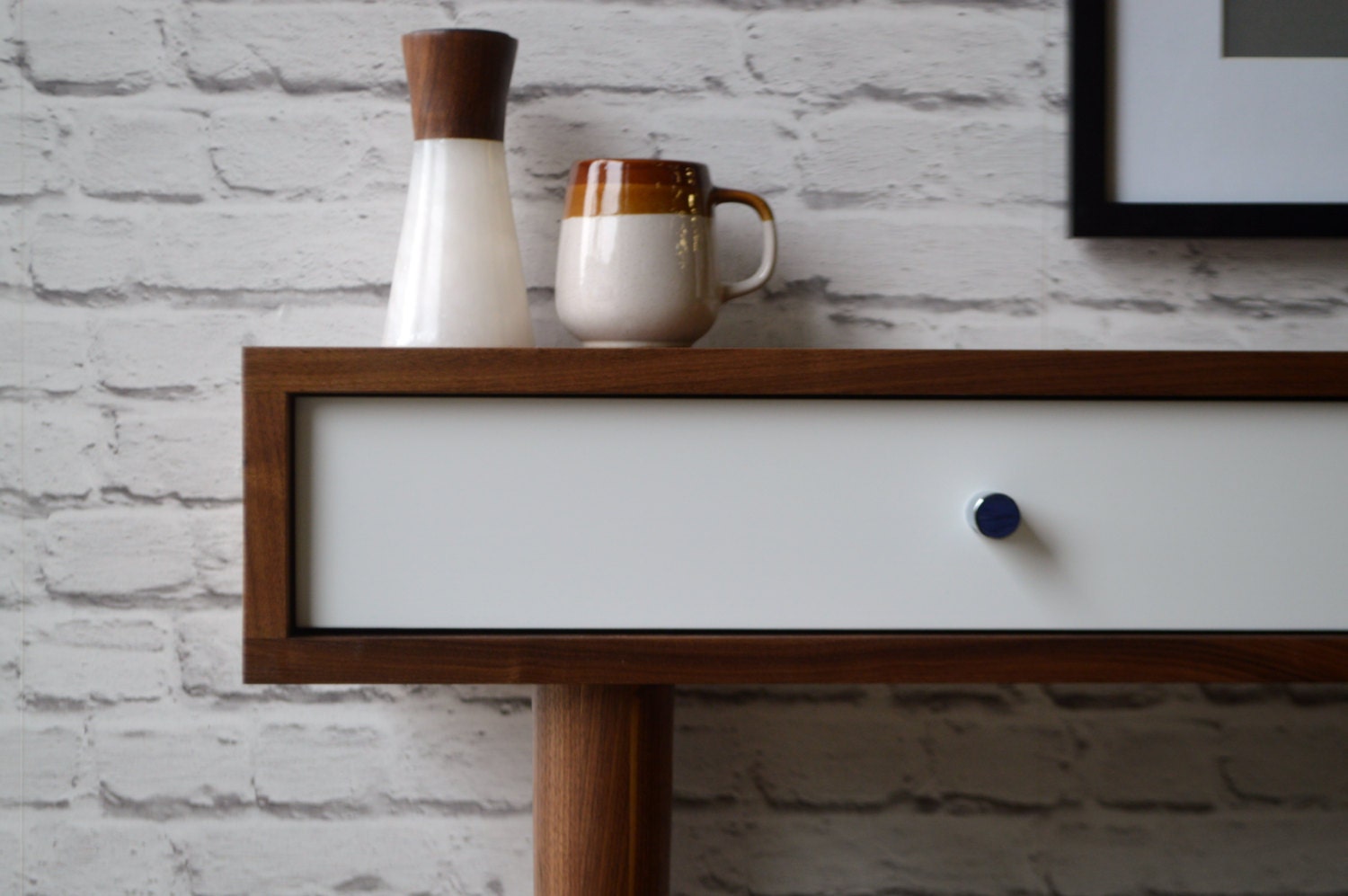 Bloom Console Table Solid Walnut - Etsy