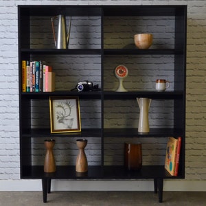 Marshall Bookcase - Solid Cherry - Ebony Finish