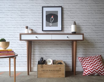 Bloom Console Table - Solid Walnut