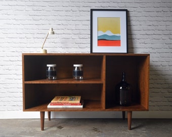 Cordial Credenza / Media cabinet in Cherry - Teak Stain - Mid Century Modern Inspired