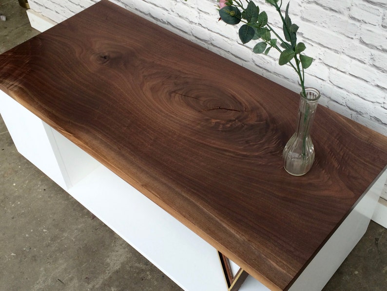 Strickland Coffee Table Single Slab Walnut image 3