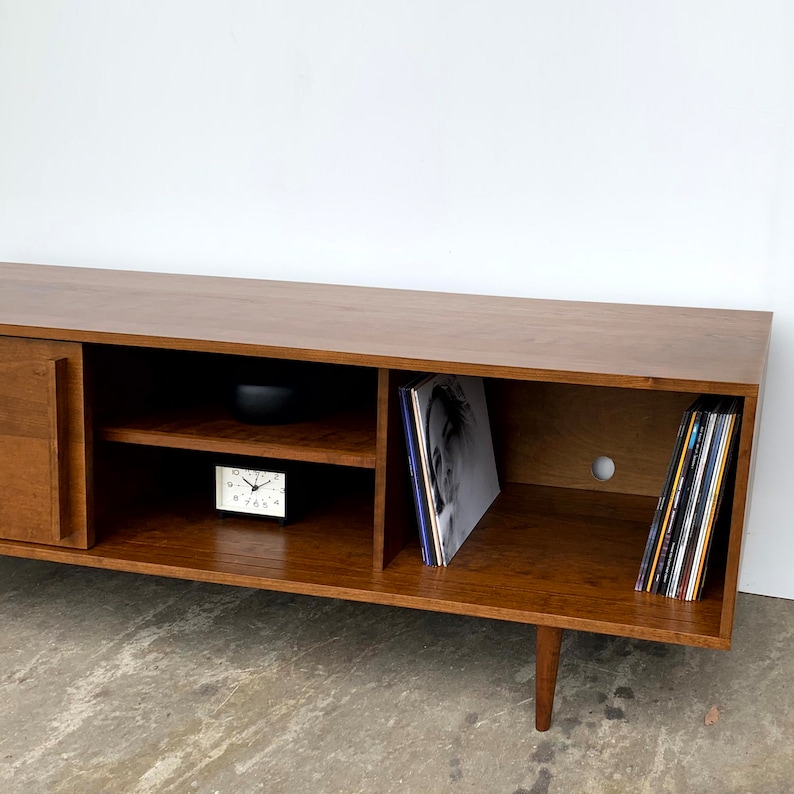 Kasse Credenza / Media Console 75 Solid Cherry Teak Finish IN STOCK zdjęcie 5