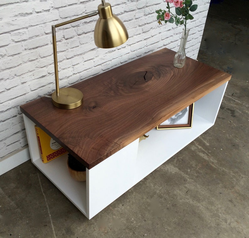 Strickland Coffee Table Single Slab Walnut image 2