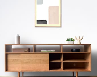 Credenza #104 - Solid Cherry - Danish Modern Inspired