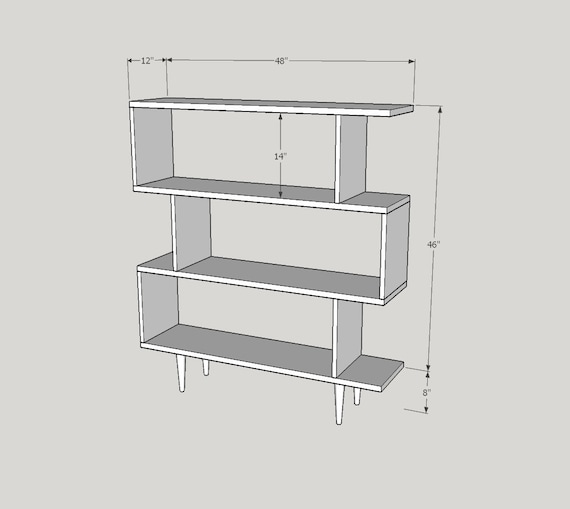 Oxelaand Multilevel Bookcase - Solid Cherry - Teak Finish - in