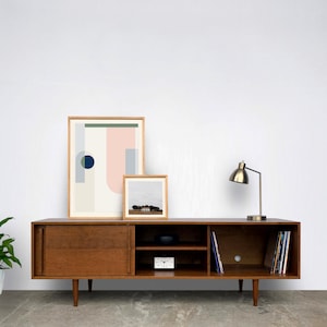 Kasse Credenza / Media Console 75 Solid Cherry Teak Finish IN STOCK image 1