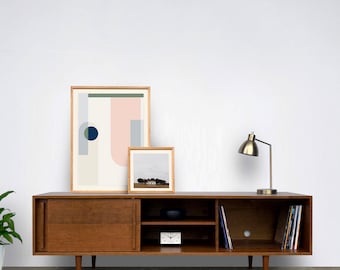 Kasse Credenza / Media Console - 75&quot; - Solid Cherry - Teak Finish IN STOCK!!!