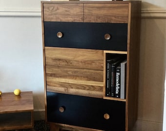 Lagom Dresser - Solid Walnut - Mid Century Modern Inspired