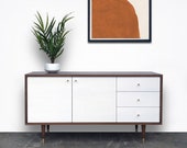 The Bristol Credenza - Walnut White Wash