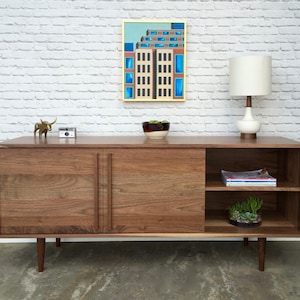 Kasse Media Console in Solid Walnut