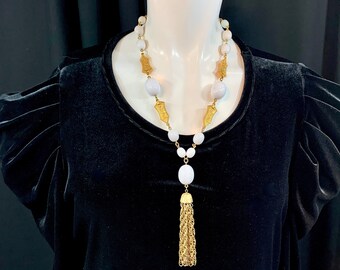 Crown Trifari Ming Collection Asian Tassel Necklace