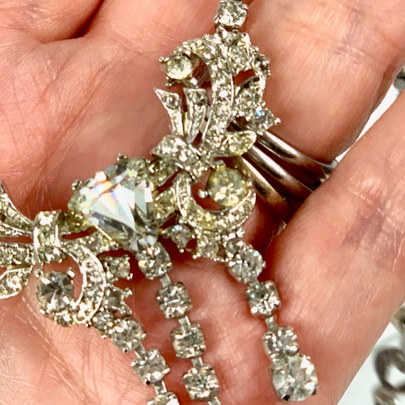 Bogoff Drippy Rhinestone Regency Necklace - image 5