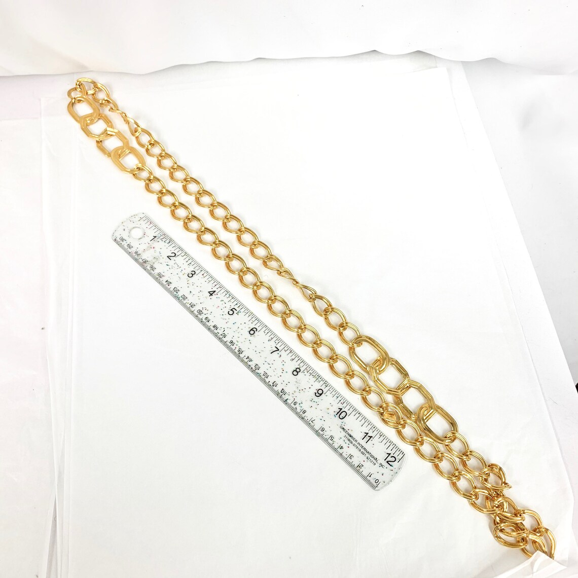 Rare Yves Saint Laurent YSL Golden Chain Etsy