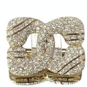 Vintage Pave Brooch Sterling 925 Silver Italian Designer Jewelry