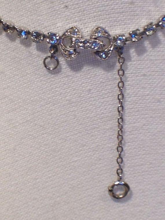 Bogoff Drippy Rhinestone Regency Necklace - image 9