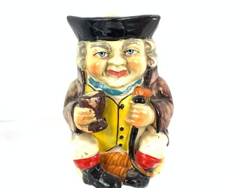 Miniature Georgian King George II Fillpot Red Ware Toby Jug