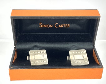 Art Deco Sterling Silver Esemco Cufflinks