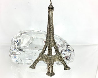 Vintage Eiffel Tower Pot Metal 3D Brooch, 4 Inches Tall!