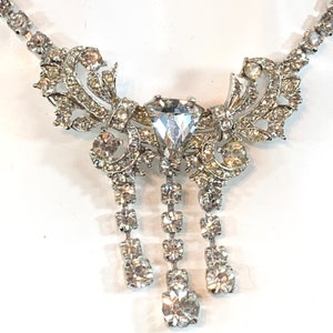 Bogoff Drippy Rhinestone Regency Necklace