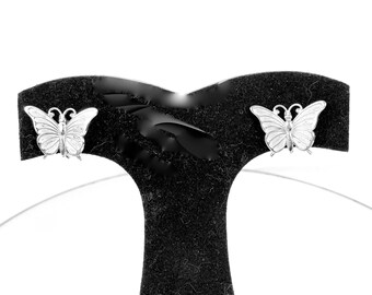 Beau Beaucraft Sterling Butterfly Earrings