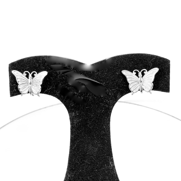 Beau Beaucraft Sterling Butterfly Earrings