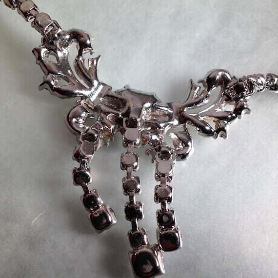 Bogoff Drippy Rhinestone Regency Necklace - image 8