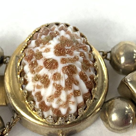 Victorian Revival Watch Slide Bracelet Murano Wed… - image 2