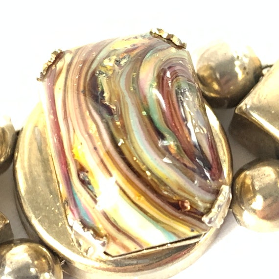 Victorian Revival Watch Slide Bracelet Murano Wed… - image 3