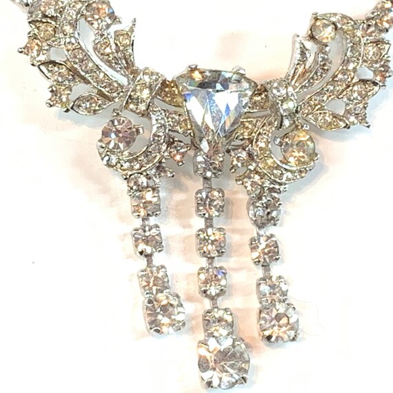 Bogoff Drippy Rhinestone Regency Necklace - image 3