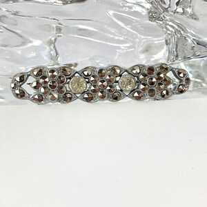 Antique Rhinestone Regency Bar Brooch
