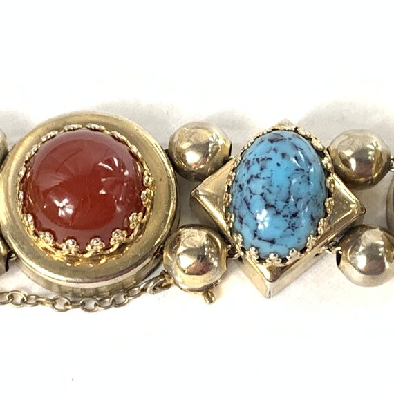 Victorian Revival Watch Slide Bracelet Murano Wed… - image 4