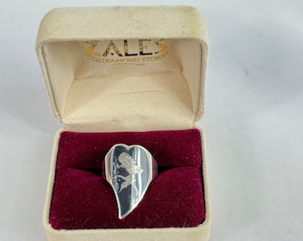 Siam Sterling Silver, Naked Dancer Niello Ring, Rare Beauty Vintage